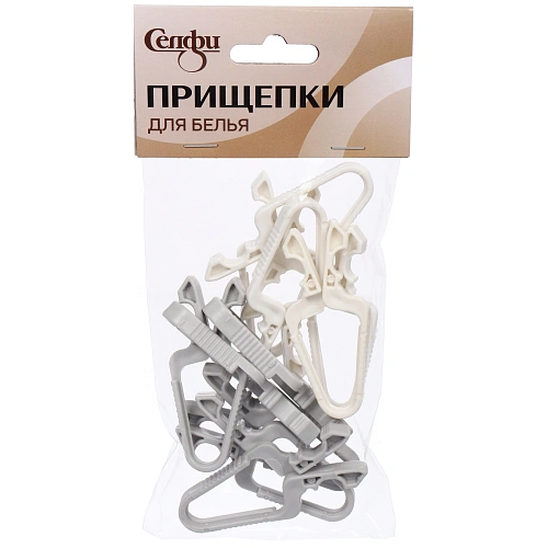 Прищепки бельевые, клипсы, 7,2 см, 10 шт  Селфи_4