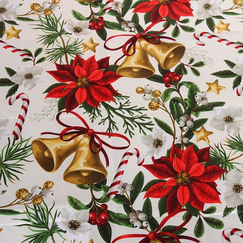 Скатерть 150180 см Новогодние колокольчики_3