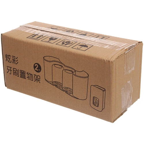 Подставка для умывальных принадлежностей Универсальная 2 стакана +дозатор для зубной пасты 6293-2_11