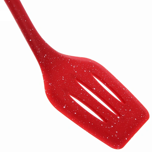 Лопатка кухонная силиконовая Bon appétit с прорезями_7