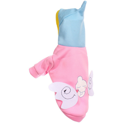 Кофта - толстовка с капюшоном для собак мелких пород МОДНЫЙ БРО, ангел, размер XL (504026см) Ultramarine_7