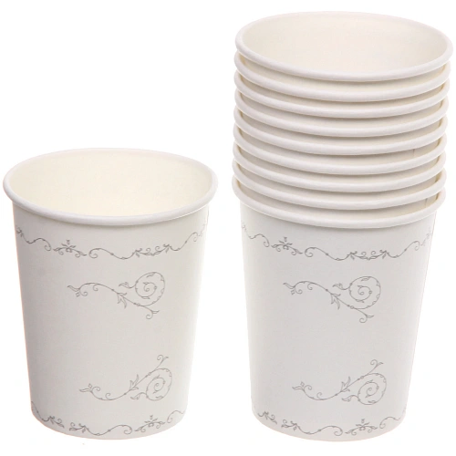 Стакан бумажный 0,2л в наборе 10 шт "Изящный вечер"