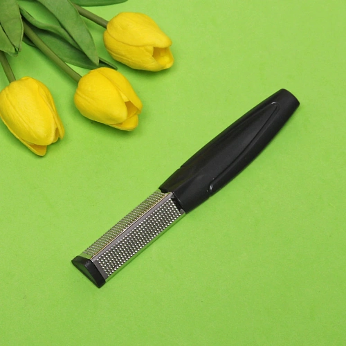 Терка для ног металлическая в пакете Ультрамарин, цвет черный, 17см_8