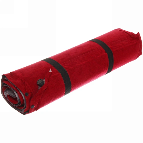 Коврик туристический самонадувающийся флокированый 180645 см бордовый_9