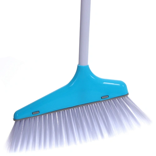 Набор для уборки, щетка для пола с совком синий_9