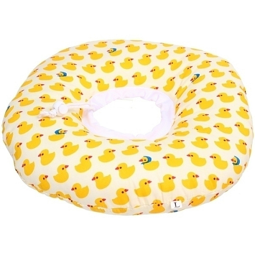 Воротник ветеринарный на кулиске ЛЮБИМЫЙ БРО, уточки, р L, окружность шеи 20-32см (лейбл)_3