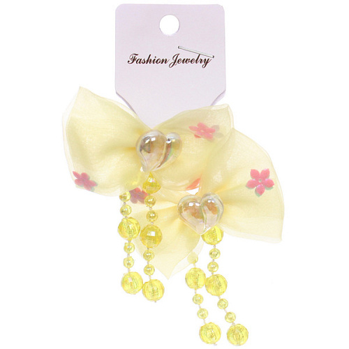 Резинки для волос детские 2шт КОНФЕТКИ, бусинки, микс 5 цветов, d-3см_3