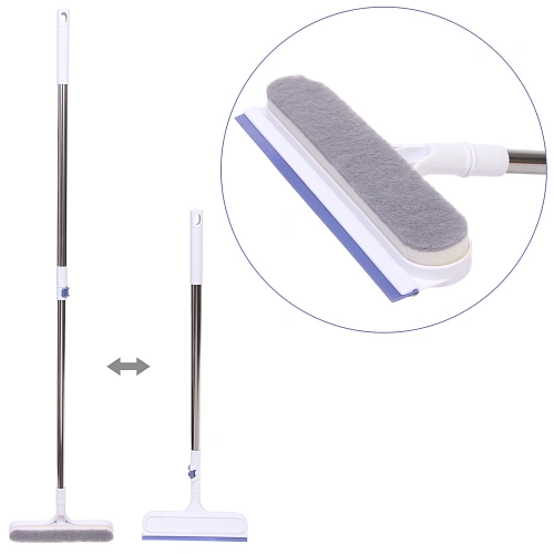 Окномойка для мытья стекол телескопическая ручка 115см абразивная губка 25см