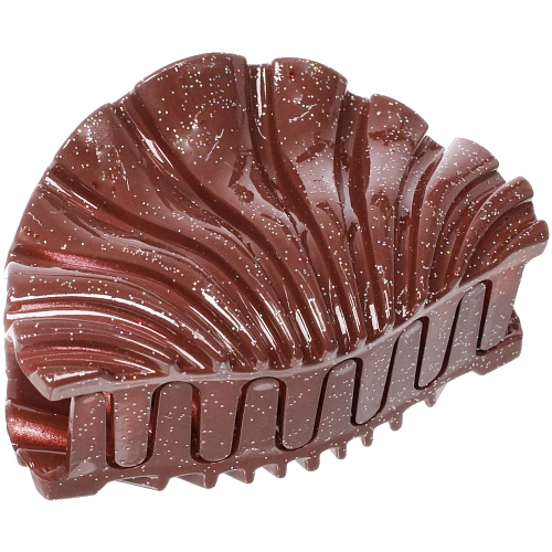 Заколка - краб для волос AKS - MANTANA, микс 6 цветов, ракушка, 85см _7