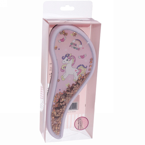 Расческа массажная Prestige - Единорожек Лили, микс 4 цвета, 819 (коробка PVC)_10