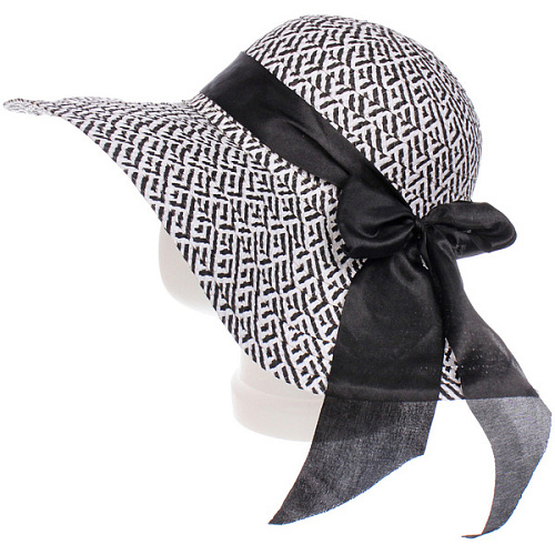 Шляпа женская с широкими полями TiraMiSu- Шантика, черный, р58, ширина полей 11см_5