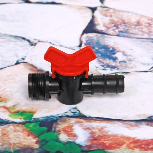 Муфта соединительная с односторонней наружней резьбой и краном 34 ДоброСад_13