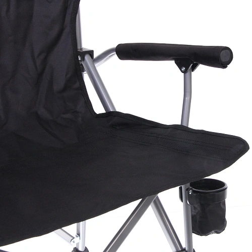 Кресло складное с подлокотниками до 100 кг SJ-0054, 585892 см, цвет чёрный, ТуристМастер_11