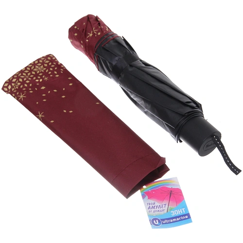 Зонт женский механический Ultramarine - Тайра, микс 6 цветов, 8 спиц, d-115см, длина в слож виде 28см_9