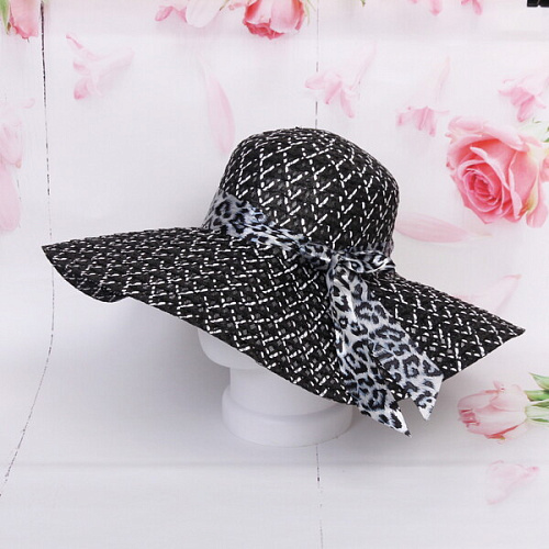 Шляпа женская с широкими полями TiraMiSu- Стелла, микс 8 цветов, р58, ширина полей 14 см_21