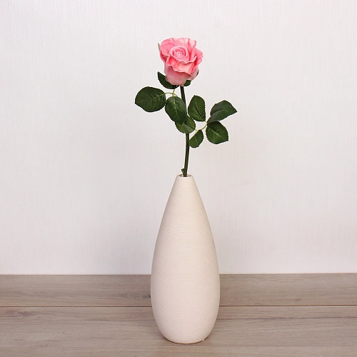 Цветок искусственный Natur 50см Розочка розовая_4