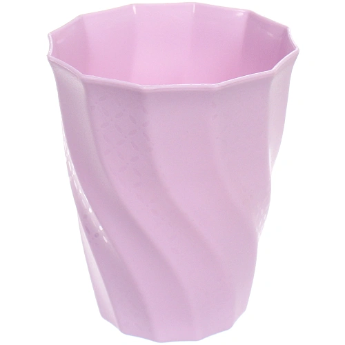 Стакан пластиковый 370мл Волны в наборе 4шт, микс цветов_4