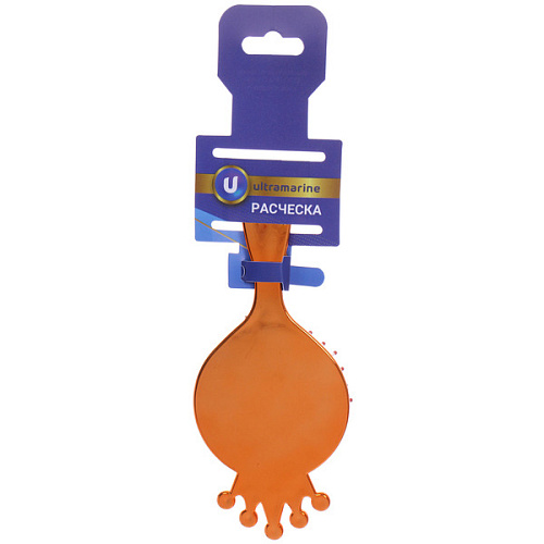 Расческа массажная детская зеркальная ЛАВАНДА, маленькая Леди, микс 4 цвета, 716см (блистер Ultramarine)_5