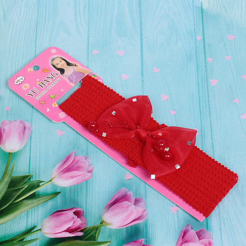 Повязка на голову детская на блистере Little Krasa - Эшли, 6 цветов, 3,517 см_4