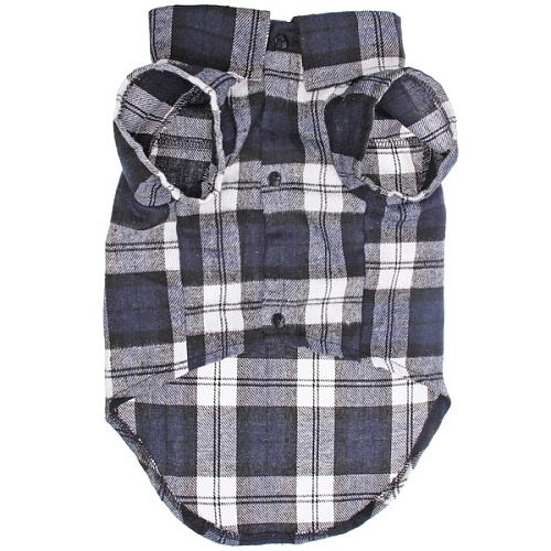 Кофта - рубашка фланелевая для мелких пород собак и кошек BRO Style, цвет черный, р 3XL_6