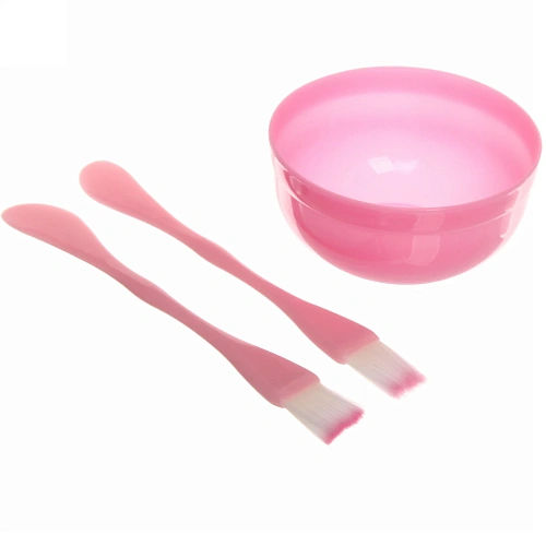 Набор косметический Beauty, две кисти и чаша, цвет мятный, 15,52см_4