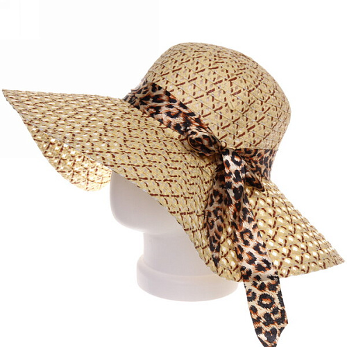 Шляпа женская с широкими полями TiraMiSu- Стелла, микс 8 цветов, р58, ширина полей 14 см_25