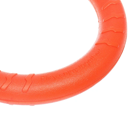 Кольцо - пуллер для собак средних и крупных пород ЛЮБИМЫЙ БРО, цвет оранжевый, d - 185см (подвес)_4