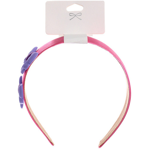 Ободок для волос детский БАМБИ БУМ, бантики, цвет розовый, лавандовый и голубой, 3см_6
