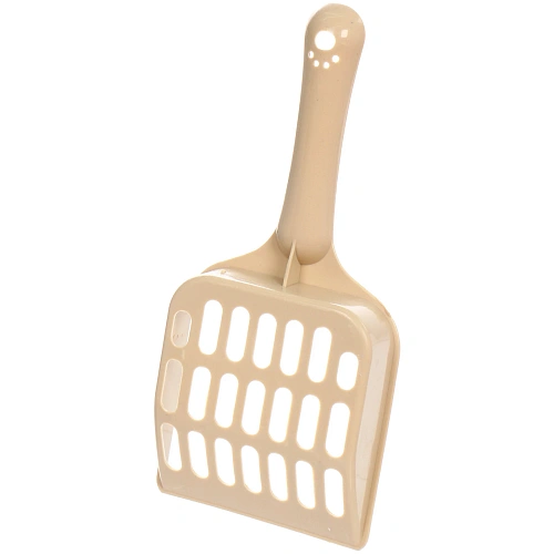 Лоток - туалет для кошек с совком ЧИСТЫЕ ЛАПКИ, цвет бежевый, 372786см _7