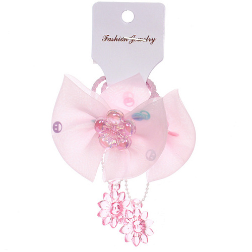 Резинки для волос детские 2шт КОНФЕТКИ, цветочки, микс 5 цветов, d-3см_4