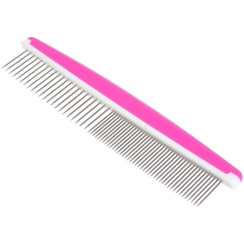 Расческа - пуходёрка комбинированная для животных ЛАПУСИКИ, цвет розовый, 173,5см (блистер)_3