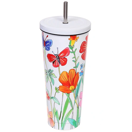 Термокружка 750мл Лето с трубочкой_4