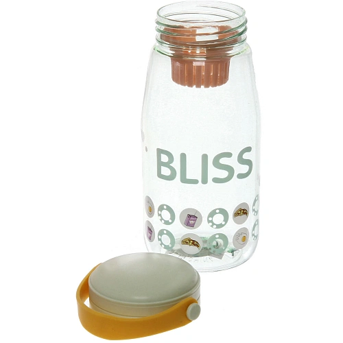 Бутылка питьевая пластиковая 700мл Улыбка, микс цветов_7