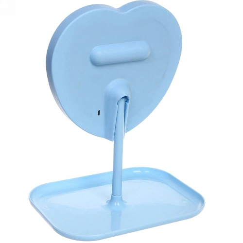 Зеркало настольное с подсветкой на подставке Mary Touch - Heart, цвет голубой, USB, 2029см_8