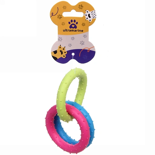 Игрушка для собаки "Bubble gum-Цепь" 17см мультицвет Ultramarine