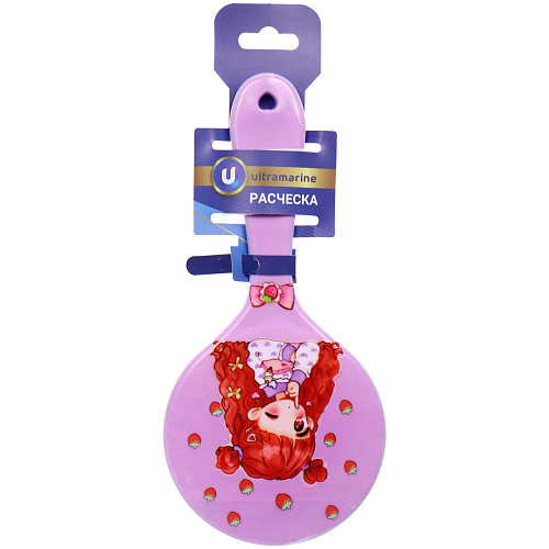 Расческа массажная детская Призма, девочки анимэ, микс 4 цвета, 1022 см (блистер Ultramarine)_4