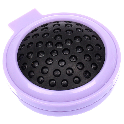 Расчёска массажная складная с зеркалом БАМБИ БУМ, цвет лавандовый, d-65см (пакет с подвесом)_5