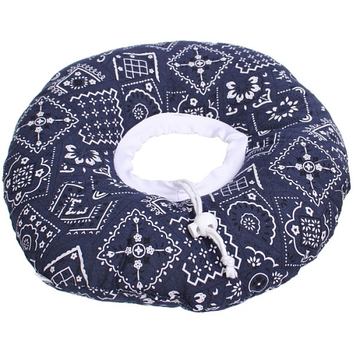 Воротник ветеринарный на кулиске ЛЮБИМЫЙ БРО, классика, р M, окружность шеи 17-27см (лейбл)_3