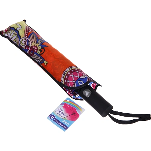 Зонт женский полуавтомат Фиора, микс 6 цветов, 8 спиц, d-100см, длина в слож виде 30см_16